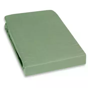 Простыня на подгонке кайори «Кай», 100% хлопковый сатин Kayori, зеленый