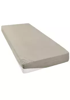 Простыня на подгонке моего дома "Благородный трикотаж клубники My home 90х200 см, 2 шт., бежевый