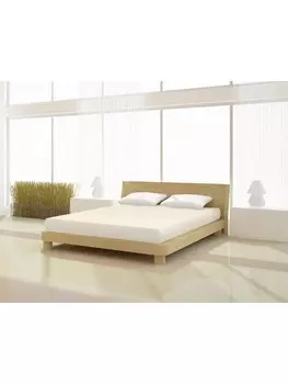 Простыня на подгонке MrSandman Elastan basic 90 100 x 200 220 cm, натуральный