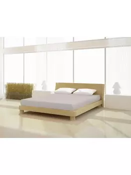 Простыня на подгонке MrSandman Elastan classic 90 100 x 200 220 cm, цвет kiesel