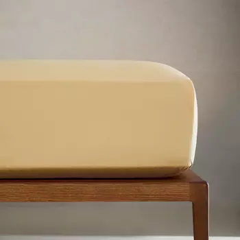 Простыня на подгонку Zara Home Cotton Percale, 300 нитей, желтый