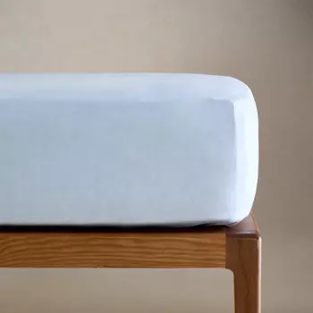 Простыня на подгонку Zara Home Linen, синий