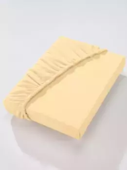 Простыня на подкладке Dormisette, (1 шт.) Простыня на подгонке 180х200 см., цвет vanillegelb