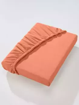 Простыня на подкладке Dormisette, (1 шт.) Простыня на подгонке 180х200 см., цвет terrakotta