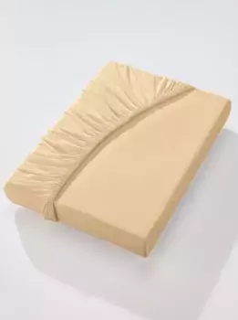 Простыня на подкладке Estella, (1 шт.) Б: 90-100 см, цвет vanille