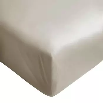 Простыня на подкладке из хлопкового атласа - Зеркало Lisola, песок, Piazza e Mezza