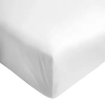 Простыня на подкладке из хлопкового атласа - Зеркало Lisola, белый, Piazza e Mezza