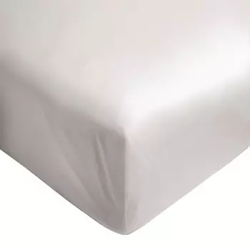 Простыня на подкладке из хлопкового атласа - Зеркало Lisola, устрица, Piazza e Mezza