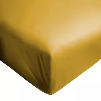 Простыня на подкладке из хлопкового атласа - Зеркало Lisola, сейтан, двуспальный