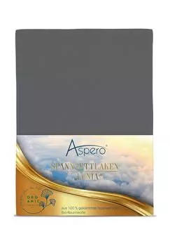 Простыня на подкладке из органического хлопка Minas Aspero, цвет Gesamt Breite Anthrazit