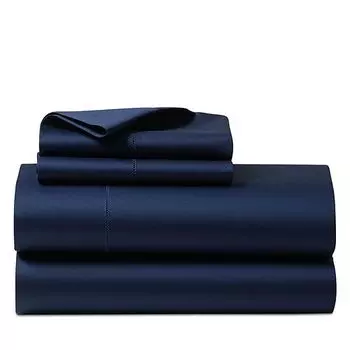Простыня на подтяжках из органического сатина, King Ralph Lauren, цвет Blue