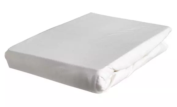 Простыня на подтяжке Box Spring - перламутровый цвет - эластичный трикотаж - 90 x 200 см Wlfing