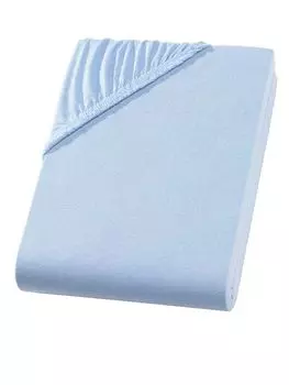 Простыня на резинке 180x200 см - 200x220 см - Синий/Светло-синий - Ящик для водяной кровати из джерси, пружинная кровать большого размера Mskaan