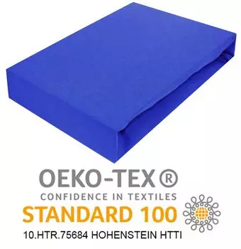 Простыня на резинке 80х200см. Простыня из джерси САПФИРНОГО ЦВЕТА. Простыня из 100% ХЛОПКА Timex-Pol