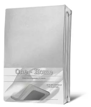 Простыня на резинке 90х200 см - 100х200 см мягкая простыня стрейч с белым эластаном One-Home