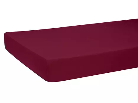 Простыня на резинке beties Heimtextil, 140x200 см, цвет Weinrot