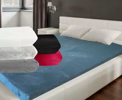 Простыня на резинке Cashmere Touch Натяжитель простыни Зимний теплый плюшевый плюш Цвет: красный Размер: 90–100 x 200 см MB Warenhandel24