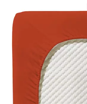 Простыня на резинке Fleuresse, 100x200 см, темно-оранжевый