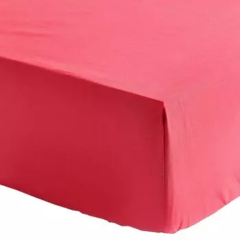 Простыня на резинке H&amp;M Home Fitted Cotton 90х200, розовый