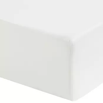 Простыня на резинке H&M Home Fitted Cotton Sateen 180х200, белый