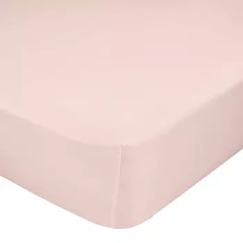 Простыня на резинке Happy Friday, 140x200 см, розовый