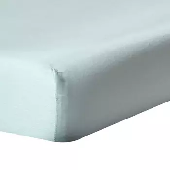 Простыня на резинке Homescapes, 100x200 см, голубой