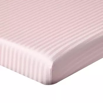 Простыня на резинке Homescapes, 100x200 см, розовый