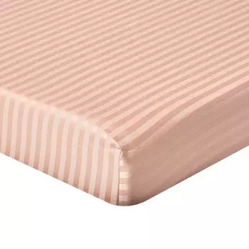 Простыня на резинке Homescapes, 140x200 см, бежевый