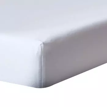 Простыня на резинке Homescapes, 90x190 см, белый