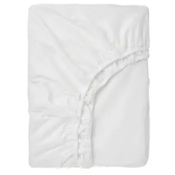 Простыня на резинке Ikea Ronnveckmal 90x200 см, белый