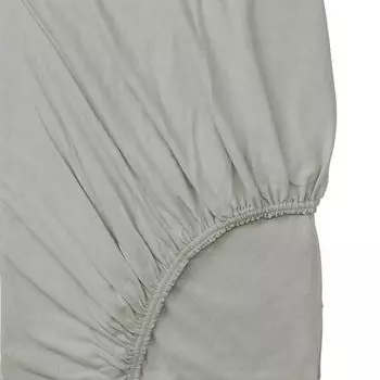 Простыня на резинке Ikea Varvial 80x200 см, светло-серый