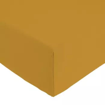 Простыня на резинке из чистого хлопка - Лицо Lisola, сейтан, односпальный