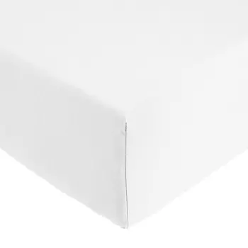 Простыня на резинке из чистого хлопка - Лицо Lisola, белый, односпальный