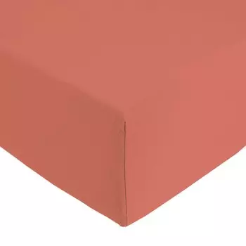 Простыня на резинке из чистого хлопка - Сена/Луара/эксклюзив Lisola Stone, розовый перец, односпальный