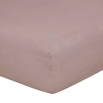 Простыня на резинке из чистого льна, стирка камнями, без глажки - роскошь Lisola Stone, ладан, односпальный