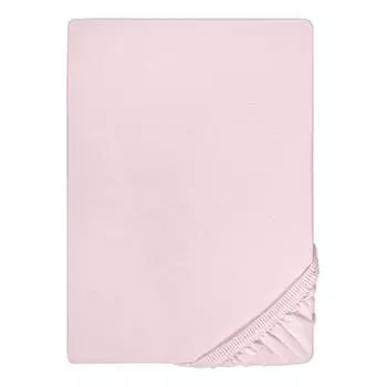 Простыня на резинке из джерси 0077866 Biberna, розовый