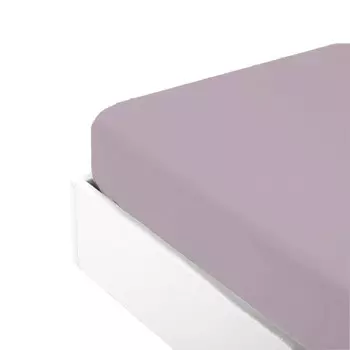 Простыня на резинке из хлопкового перкаля однотонного цвета - Arianna Fazzini, роза