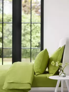 Простыня на резинке Jasper Conran London 300 Thread Count Organic Cotton Deep, цвет spinach/green