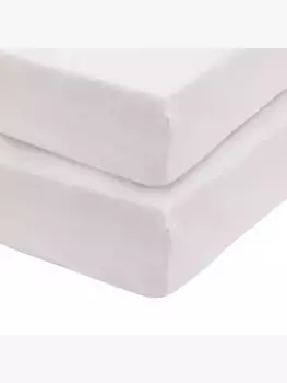 Простыня на резинке John Lewis Baby Organic Cotton Small Cotbed 2 шт