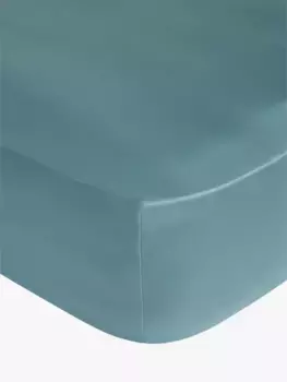 Простыня на резинке John Lewis Cool & Silky Tencel 300 Thread Count, цвет bluestone