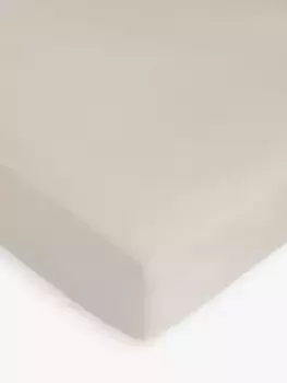 Простыня на резинке John Lewis Crisp & Fresh 400 Thread Count Egyptian Cotton, цвет latte