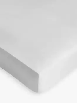 Простыня на резинке John Lewis Crisp & Fresh 400 Thread Count Egyptian Cotton, цвет cool/grey