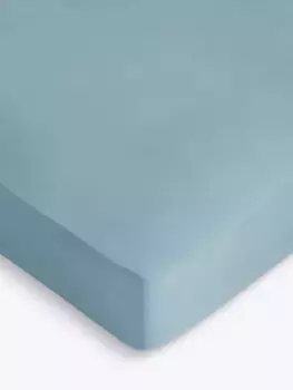 Простыня на резинке John Lewis Soft & Silky 400 Thread Count Egyptian Cotton Deep, цвет horizon