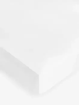 Простыня на резинке John Lewis Soft & Silky 400 Thread Count Extra Deep Egyptian Cotton, белый