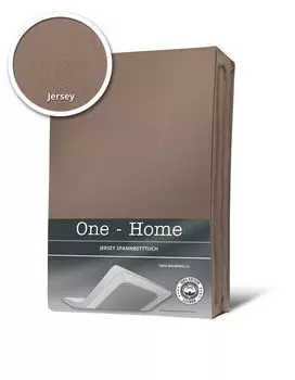 Простыня на резинке Taupe Nougat Brown 140x200 см - трикотаж 160x200 см One-Home