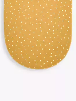 Простыня на резинке The Little Green Sheep The Little Green Shop Organic Cotton & Linen Rice Print Baby, цвет honey