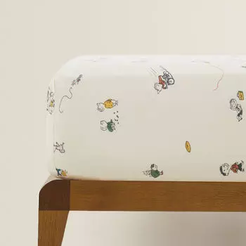 Простыня на резинке Zara Home Children’s Le Petit Nicolas Cotton
