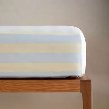 Простыня на резинке Zara Home Striped Print, синий