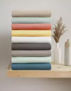 Простыня OTTO Products "Neele 160х200 см, 1 шт., цвет anthrazit