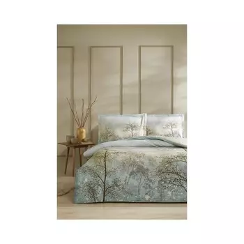 Простыня Ozdilek Inverno Бежевый Ranforce, одинарная эластичная простыня, Комплект постельного белья